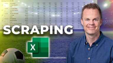 Web Scrape Football Odds to Excel (Scraping for Beginners)