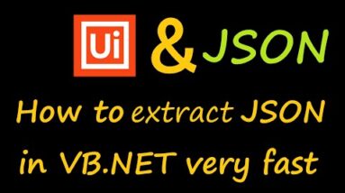 How to deserialize JSON in UiPath with advanced Visual Basic commands