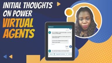 Microsoft Power Virtual Agents Overview