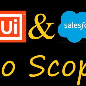 Send commands to #Salesforce instance from #UiPath Studio without Application Scope structure.