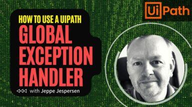 How to use a Global Exception Handler in UiPath Studio