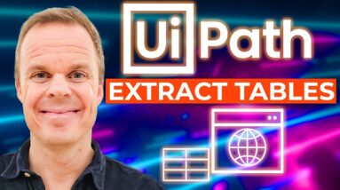 Table Extraction in UiPath - Full Tutorial