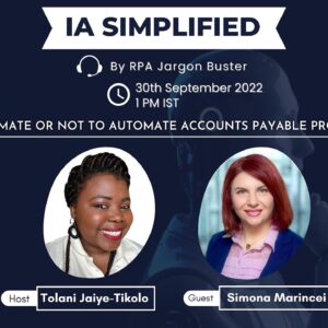 IA Simplified (full): To automate or not automate Accounts Payable processes in an SME