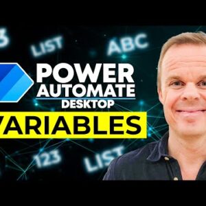 How to Use Variables in Microsoft Power Automate Desktop