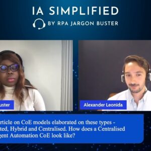Short: Different Intelligent Automation CoE Models