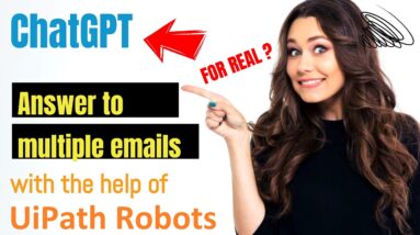 Chatgpt answer to emails with Uipath robots
