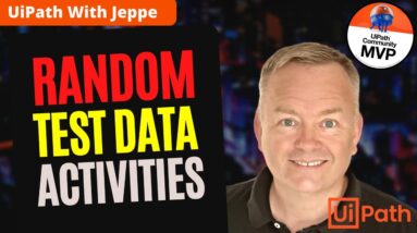 Random Test Data activities in UiPath Studio