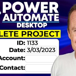 Power Automate Desktop: PDF Extraction and Application Entry