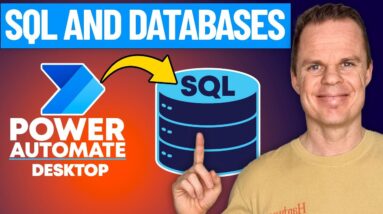 Automate SQL Databases with Microsoft Power Automate Desktop