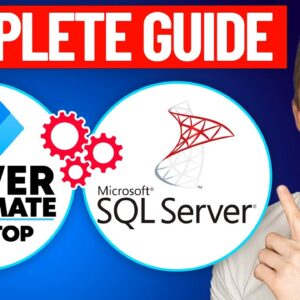Power Automate Desktop & SQL Server Management Studio - Full Tutorial