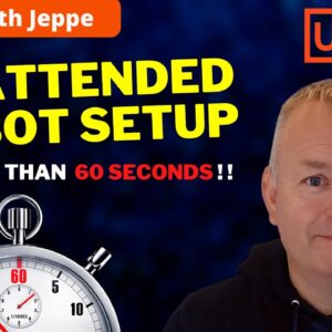 Add Unattended Robot in UiPath in 60 Seconds